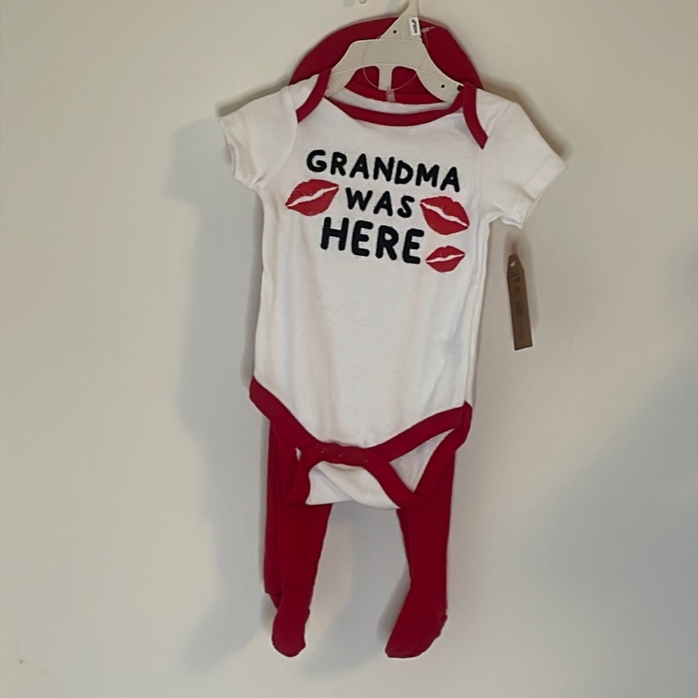 Chick pea 3 pc set “grandma was here”